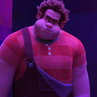 🥨 Wreck-It Ralph Detona Ralph, Disney, animado, filme, personagem whatsapp sticker