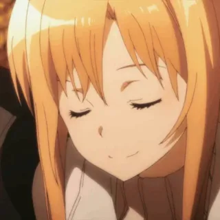 🧡 アニメ, 女の子, 笑顔, 可愛い telegram sticker