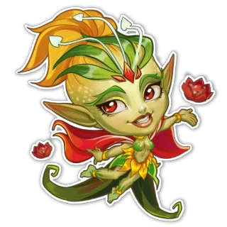💅 Fee, Fantasy, Magie, niedlich, Cartoon, mythisch, Kreatur, Elf telegram sticker