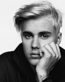 😐 Justin Bieber 贾斯汀·比伯, 歌手, 肖像, 名人, 音乐 telegram sticker