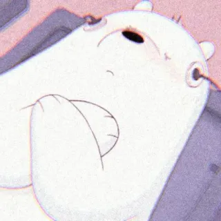 🎠 Ice Bear We Bare Bears アイスベア, ぼくらベアベアーズ, アニメ, 面白い, 可愛い, クマ, キャラクター telegram sticker