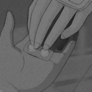 🌪 hands, pills, medication, grayscale telegram sticker