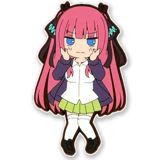 😳 anime, chibi, cute, cartoon telegram sticker