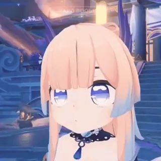 😯 Sangonomiya Kokomi Genshin Impact Anime, Gioco, Carino, Femmina, Kokomi, Genshin Impact telegram sticker