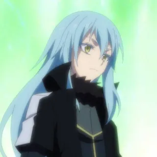 🙁 Rimuru Tempest That Time I Got Reincarnated as a Slime Аниме, Исекай, Слизь, Магия telegram sticker