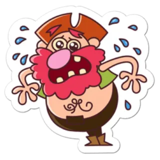 💢 Dibujo animado, Llorando, Triste, Personaje, Emoción, Sticker whatsapp sticker