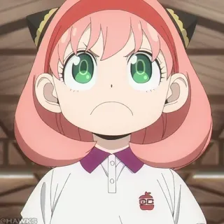 🍥 Anya Forger Spy x Family Anime, Spy x Family, Anya Forger, Dessin animé, Mignon, Fille telegram sticker