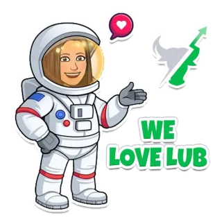 ❤️ WE
LOVE LUB astronaute, coeur, taureau, marché, amour, autocollant whatsapp sticker