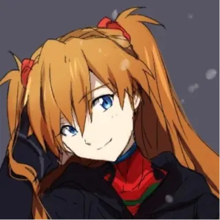 🙂 Asuka Langley Soryu Neon Genesis Evangelion アニメ, 女の子, キャラクター, 赤髪, エヴァンゲリオン, アスカ telegram sticker