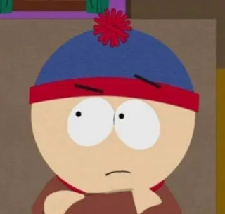 🤨 Stan Marsh South Park Cartoon, South Park, Stan Marsh, Charakter, Animation, TV Serie telegram sticker