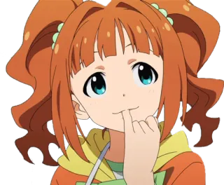 😋 Anime, Ragazza, Carina, Cartone animato, Personaggio, Felice, Allegra telegram sticker