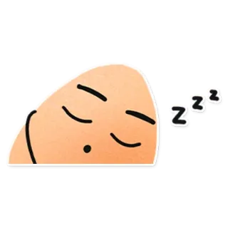 😴 zzz นอน, กำลังนอน, เหนื่อย, ฝัน, zzz, การ์ตูน, ตัวละคร, พักผ่อน telegram sticker