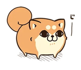 🐶 U hund, shiba inu, süß, tier, haustier, aufkleber, cartoon telegram sticker