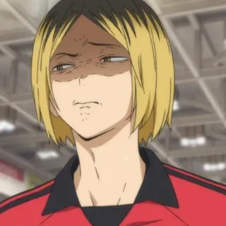 🏐 Kenma Kozume Haikyuu!! Anime, Volleyball, Kenma, Kozume, Haikyuu, Fatigué, Tête de pudding, Passeur telegram sticker