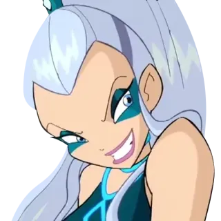 👄 Icy Winx Club Kreskówka, Złoczyńca, Zły, Lodowy, Wiedźma telegram sticker
