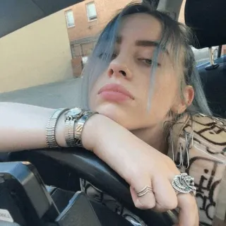 🌊 Billie Eilish Billie Eilish, piosenkarka, celebrytka, gwiazda pop, muzyk telegram sticker