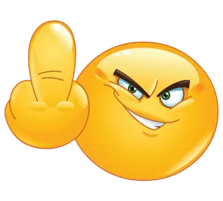 😎 emoji, middle finger, rude, offensive, gesture telegram sticker