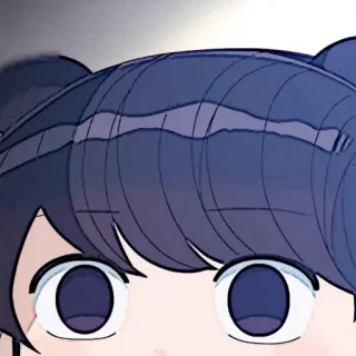 🧬 Komi Shouko Komi Can't Communicate Anime, Manga, Komi Can't Communicate, Komi Shouko, mignon, fille, yeux whatsapp sticker