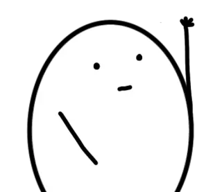 🥚 ovo, rabisco, desenho animado, simples, mancha, rosto telegram sticker