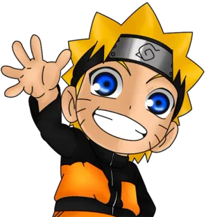 👋 Naruto Наруто, Аниме, Манга, Мультфильм, Чиби, Персонаж telegram sticker