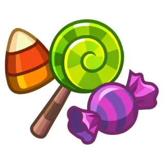 🍬 Süßigkeiten, Bonbons, Lolli, Halloween, Leckereien, Dessert telegram sticker