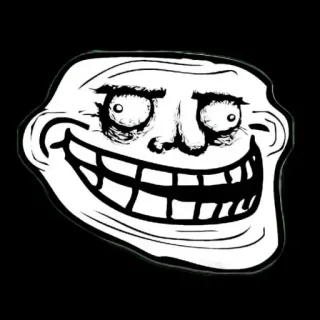 😂 Trollface, Meme, Internet, Grappig, Strip telegram sticker