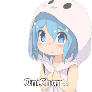 🥺 OniChan.. anime, cute, chibi, manga telegram sticker