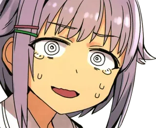 😭 anime, garota, expressão, preocupada, suor, desenho animado, nervosa whatsapp sticker