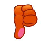 👎 Polegar para baixo, Deslike, Ruim, Negativo, Gesto de mão whatsapp sticker