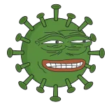 😷 Pepe the Frog meme, pepe, frog, internet culture, expression, cartoon telegram sticker
