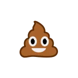 💩 emoji, poop, brown, cartoon, funny, smiling telegram sticker