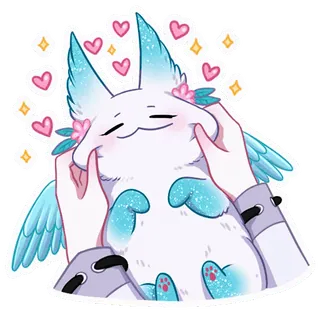 ☺️ animal, cute, fantasy, kawaii, whimsical, pet, love telegram sticker