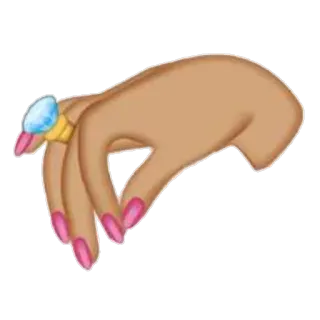 💍 Mano, Anillo, Compromiso, Joyería, Diamante, Dedos, Manicura telegram sticker