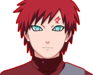 ☺️ Gaara Naruto 愛 anime, character, manga, japanese telegram sticker