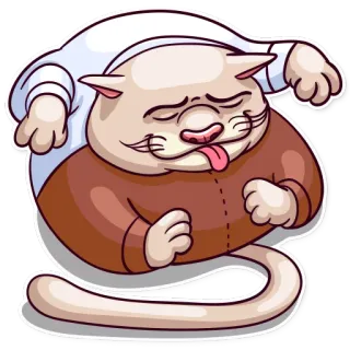 🛁 kucing, lidah, kartun, lucu, stiker, hewan whatsapp sticker