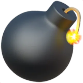 💣 bomb, explosion, danger, cartoon, fuse, weapon telegram sticker