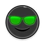😎 emoji, emotikon, okulary przeciwsłoneczne, cool, okulary telegram sticker