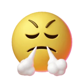 🌟 boos, emoji, gefrustreerd, stoom, kwaad, pisnijdig, ongelukkig, geïrriteerd telegram sticker