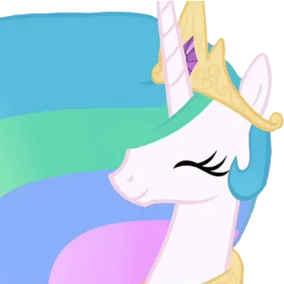 🙂 Princess Celestia My Little Pony principessa, celestia, pony, cartoni animati, unicorno, magia, amicizia, cavallo telegram sticker