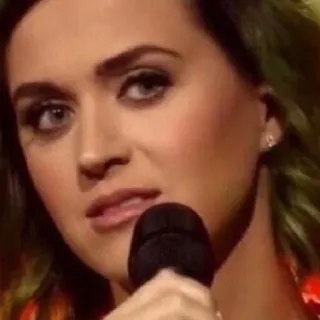😐 Katy Perry cantante, musicista, celebrità, popstar, ritratto telegram sticker