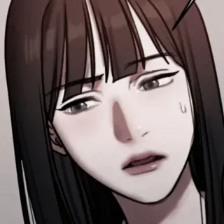 💀 Anime, Chân dung, Cô gái, Manga, Phụ nữ, Phim hoạt hình whatsapp sticker