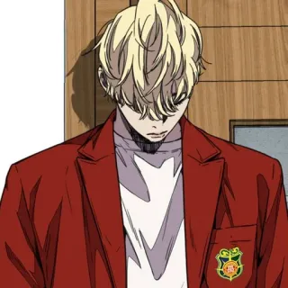 ⌚ Anime, Personaje, Wind Breaker, Ilustración, Dibujo animado whatsapp sticker