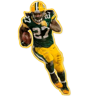 ✋ sepak bola Amerika, olahraga, atlet, Green Bay Packers, running back, NFL telegram sticker