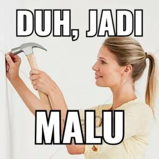 😳 DUH, JADI MALU telegram sticker