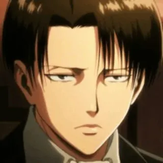 😐 Levi Ackerman Attack on Titan Anime, Manga, Personaje, Levi, Ataque a los Titanes telegram sticker