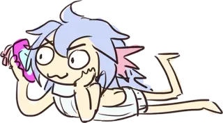 📲 Anime, Cartone animato, Personaggio, Illustrazione telegram sticker