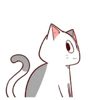 👀 cat, animal, cute, cartoon telegram sticker
