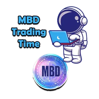 🤑 MBD Trading Time trading, cryptocurrency, astronaut, money, finance, investment telegram sticker