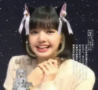 🥺 あなた
が嫌い。
馬鹿!
なまい
あきてす。
ししもたしま
元来日本語は漢文に
から下へ、また行を
めて表記を行って
の筆も書き
横書き不能な kobieta, kocie uszy, anime, kawaii, iskra whatsapp sticker