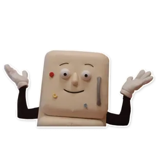 🧺 冷蔵庫, キャラクター, クレイアニメ, 家電 telegram sticker